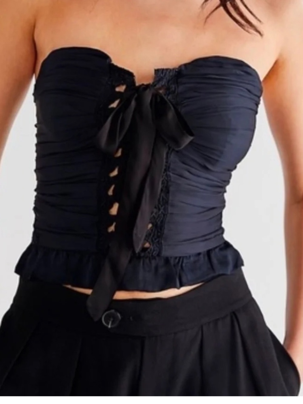 Free People Aurelia Silky Corset Top Size XS